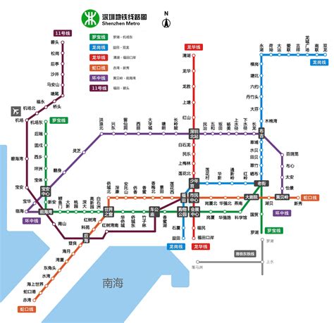 深圳蓮塘地鐵線|深圳地铁线路图，2024最新深圳地铁线路图，深圳地。